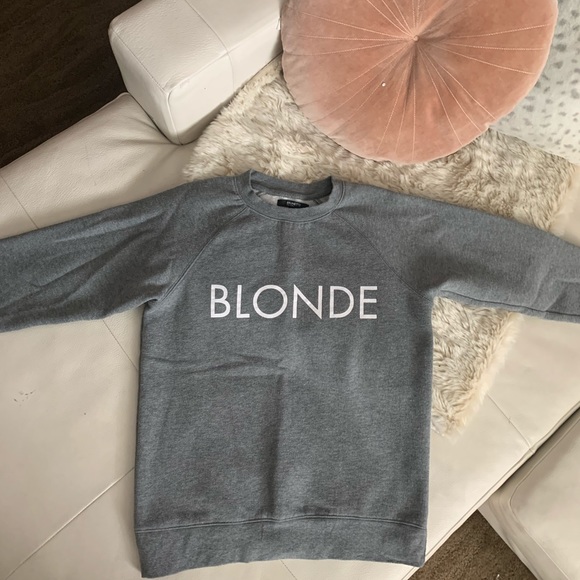 Brunette the Label “BLONDE” crew neck - Picture 2 of 5